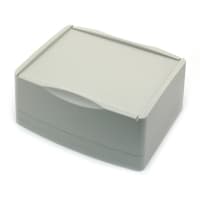 PacTec ENCLOSURE;94V-2 POLYCARBONATE;GRAY;NO FLANGES;6.08X5.084X2.667IN