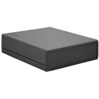 PacTec Enclosure, ABS Plastic, 4.750 in. L x 4.080 in. W x 1.250 in. H, Black