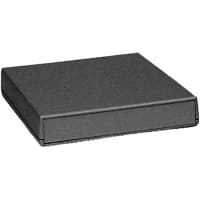 PacTec Enclosure, ABS Plastic, 9.500 in. L x 7.999 in. W x 1.500 in. H, Black