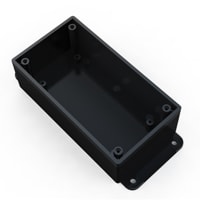 PacTec Enclosure Accessories, Bottom Cover, Black, ABS, For FXT Series