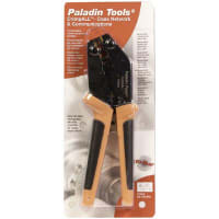 Paladin Tools Crimper, 9.84 in., Teflon/Plenum cables, 21 Oz.