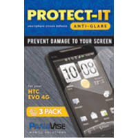 PanaVise HTC EVO 4G Anti-Glare Screen Protector (3 Pack)