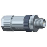 Amphenol LTW Technology Circular M12 Plug, 5 Position, A Coded, Screw Terminal, 4A, 60V, M12 Series