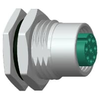 Amphenol LTW Technology Circular M12 Socket, 8 Position, A Coded, Solder Cup Term, 2A, 30V, M12 Series