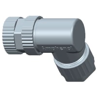 Amphenol LTW Technology Circular M12 Right Angle Socket, 5 Pos, A Coded, Screw Term, 4A, 60V, M12 Series