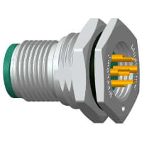 Amphenol LTW Technology Circular M12 Plug, 4 Position, A Coded, Solder Cup Term, 4A, 250V, M12 Series