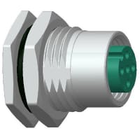 Amphenol LTW Technology Circular M12 Socket, 4 Position Solder Cup Term, A Coded, 4A, 250V, M12 Series