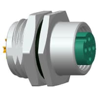 Amphenol LTW Technology Circular M12 Socket, 4 Position, Solder Cup Term, A Coded, 4A, 250V, M12 Series