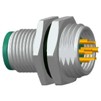 Amphenol LTW Technology Circular M12 Plug, 4 Position, A Coded, Solder Cup Term, 4A, 250V, M12 Series