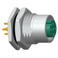 Amphenol LTW Technology Connector, M12 A CODE PANEL 12P M, M PIN W/WIRE HARNESS SHIELDED L-300MM