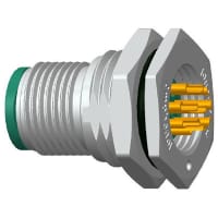 Amphenol LTW Technology Circular M12 Right Angle Plug, 8 Pos, A Coded, Solder Cup, 2A, 30V, M12 Series