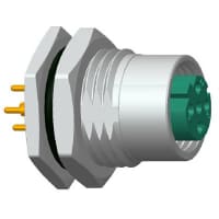 Amphenol LTW Technology Connector, M12 PANEL PCB CONN 4PIN F CONN F PIN