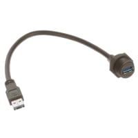 Amphenol LTW Technology Connector, USBUSB A TO USB A PANELM CONNF PIN TO PLUG, SCREW