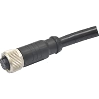 Amphenol LTW Technology Connector, M12 OVERMOLDING 17P F CONN F PIN SHIELDED PVC L -1M