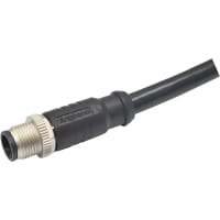 Amphenol LTW Technology Connector, M12 OVERMOLDING 17P M CONN M PIN SHIELDED PVC L -1M