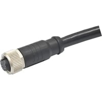 Amphenol LTW Technology Connector, M12 OVERMOLDED CABLE A CODE 3P F CONN F PIN PU L=4M