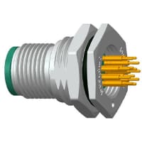 Amphenol LTW Technology Connector, M12 PANEL PCB CONN 12PIN M CONN M PIN