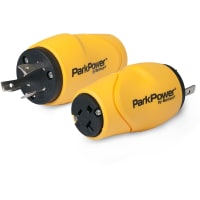 Park Power Straight Adapter, 30A Male Locking To 15/20A Female Straight