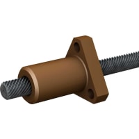 PBC Linear Lead Screw, Standard Triangle Nut, 12mm-5mm-508mm, LSR1 Series