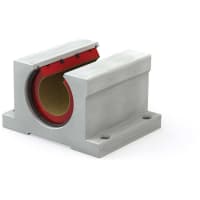 PBC Linear Open Pillow Block, 1" Nominal ID Plain Bearing, PN Series