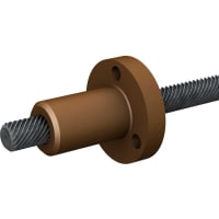 PBC Linear Lead Screw, Standard Circle Nut, 10mm-1mm-508mm, LSR1 Series