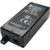 Phihong Power Supply, AC-DC, POE, Desktop, 60W, 56V@1.07A, 90-264V In, 1 Gigabit