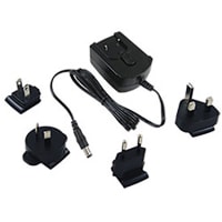 Phihong AC-DC Power Supply, 9V, 15W, Interchangeable Plug, 2.1mm x 5.5mm Output, PSX15R