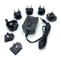 Phihong AC-DC Power Supply, 12V, 20W, Interchangeable Plug, 2.1mm x 5.5mm Output, AA20R