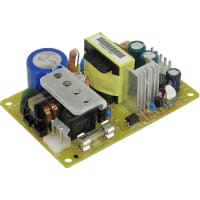 Phihong Power Supply, AC-DC, 12V, 2A, 90-264V In, Open Frame, Pnl Mnt, Embedded, 24W, PSA Series