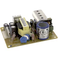 Phihong Power Supply, AC-DC, 15V, 1.7A, 90-264VIn, Open Frame, Pnl Mnt, Embedded, 26W, PSA Series