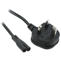 Phihong Power Supply AC Cord, 15 Watt; 2 wire;C8 United Kingdom