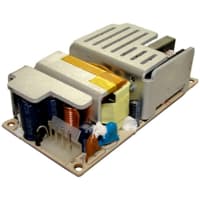 Phihong Power Supply, AC-DC, 12V, 5.42A, 90-264VIn, Open Frame, Pnl Mnt, Medical, 65W, PSA Series