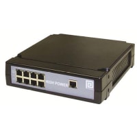 Phihong Power over Ethernet; 4 Port; 125W; Gigabit, POE, Midspan; SNMP; POE125U Series