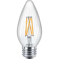 Philips LED Bulb F15 5.5 Watts 2700 WG Kelvin 500 Lumens 120 Volts