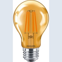 Philips LED Bulb, A19, 4 Watts, Orange Kelvin, N/A Lumens, 120 Volts