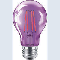 Philips LED Bulb, A19, 4 Watts, Purple Kelvin, N/A Lumens, 120 Volts