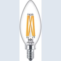 Philips LED Bulb, B11, 5.5 Watts, 5000 Kelvin, 500 Lumens, 120 Volts