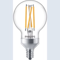 Philips LED Bulb, G16.5, 3.8 Watts, 2700-2200 Kelvin, 350 Lumens, 120 Volts