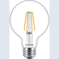 Philips LED Bulb, G25, 5.5 Watts, 2700-2200 Kelvin, 500 Lumens, 120 Volts