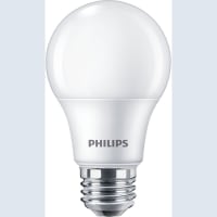 Philips LED Bulb, A19, 5 Watts, 5000 Kelvin, 450 Lumens, 120 Volts