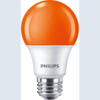 Philips LED Bulb, A19, 8 Watts, Orange, 120 Volts