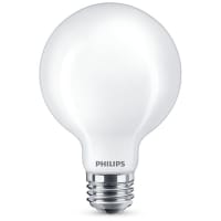 Philips LED Bulb, G25, 3.8 Watts, 2700-2200 Kelvin, 350 Lumens, 120 Volts