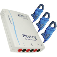 Pico Technology PicoLog CM3 data logger with 3 x TA138 AC current clamps, PicoLog Series