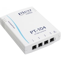 Pico Technology Platinum Resistance Data Logger, -200 to 800C, 4 Channel, USB, PT-104 Series