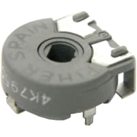 Piher - Amphenol POTENTIOMETER, 15mm SMD rotary sensor.10k Ohm0.3Top adjustment"