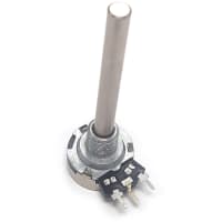 Piher - Amphenol POTENTIOMETER, 21mm control/ metal & shaft housing10k Ohm0.2Top or Side"