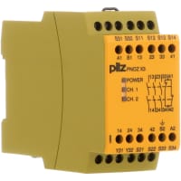 Pilz Safety Relay, 1 or 2 Ch E-STOP Monitor, 8A 24VDC 24VDC, 3 NO 1 NC, PNOZ Series