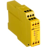 Pilz Safety Relay, 1/2 Channel, 2 NO, Auto/Manual Start, 24VAC/DC, Screw, PNOZ Series