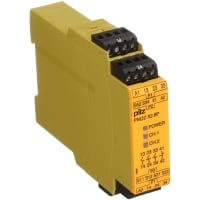 Pilz Safety Relay, 1/2 Channel, 24 to 240V ac/dc, 3 Safety, 1 Auxiliary, PNOZ Series