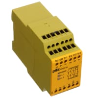 Pilz Safety Relay, 1 or 2 Ch E-STOP Monitor, 8A 115VAC 24VDC, 3 NO 1 NC, PNOZ Series